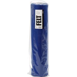 Hobbyfilt, B: 45 cm, tykkelse 1,5 mm, 180-200 g, blå, 5 m/ 1 rl.