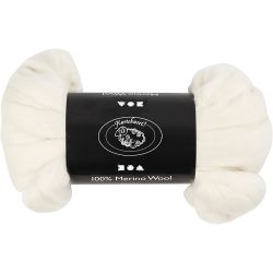 Merino Wol, dikte 21 my, off-white, 100 gr/ 1 doos