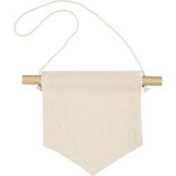 Veggbanner, Spiss form, H: 16,5 cm, B: 15 cm, 300 g, lys natur, 2 stk./ 1 pk.