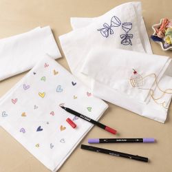 Stoffservietter, str. 42x42 cm, 145 g, hvit, 4 stk./ 1 pk.