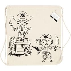 Gympose, pirater, str. 37x41 cm, 110 g, lys natur, 1 stk.