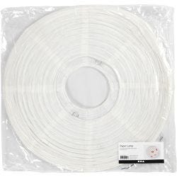 Papirlampe, Rund, dia. 35 cm, hvit, 1 stk.
