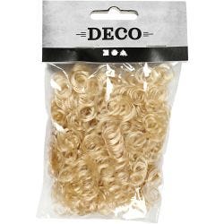 Krøllhår, lys brun, 15 g/ 1 pk.