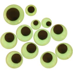 Rulleøyne, selvklebende, dia. 8+10+14 mm, 30 ass./ 1 pk.