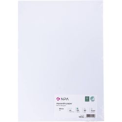 Akvarellpapir, A4, 180 g, hvit, 100 ark/ 1 pk.