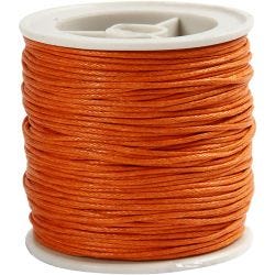 Bomullssnor, tykkelse 1 mm, orange, 40 m/ 1 rl.
