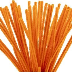 Piperenser, L: 30 cm, tykkelse 6 mm, orange, 50 stk./ 1 pk.