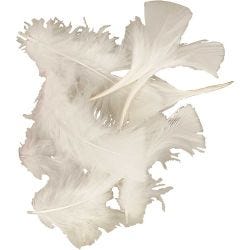 Dun, 7-8 cm, hvit, 50g/ 1 pk.