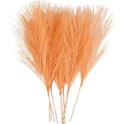 Kunstige fjær, 15 cm, 8 cm, orange, 10stk./ 1 pk.