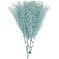Kunstige fjær, 15 cm, 8 cm, turkis, 10stk./ 1 pk.