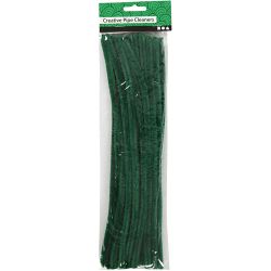 Piperenser, L: 30 cm, tykkelse 9 mm, mørk grønn, 25 stk./ 1 pk.