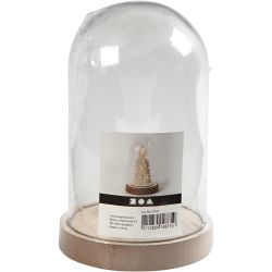 Klokke på trefot, H: 18 cm, dia. 11 cm, 1 pk.