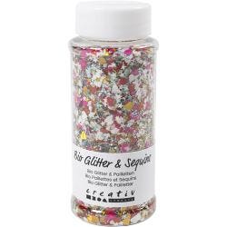 Biologisk nedbrytbart glitter og paljetter