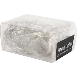 LED Lyskjede, L: 3,15 M, transparent, 1 stk.