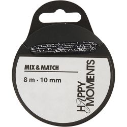 Satengbånd med print