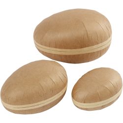To-delte egg, L: 12+15+18 cm, 3 stk./ 1 pk.