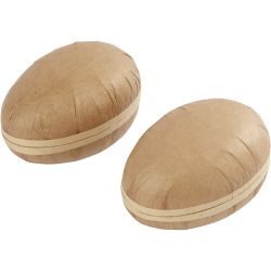 To-delte egg, L: 12 cm, 2 stk./ 1 pk.