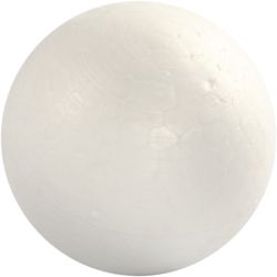 Kule, dia. 6 cm, hvit, 5 stk./ 1 pk.