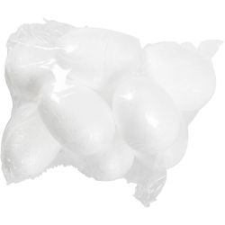 Egg, H: 4,8 cm, hvit, 10 stk./ 1 pk.