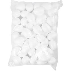 Egg, H: 6 cm, hvit, 50 stk./ 1 pk.