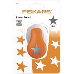 Fiskars Lever Punch, stjerne, dia. 25 mm, str. M, 1 stk.