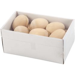 Egg, H: 40 mm, dia. 30 mm, 15 stk./ 1 pose