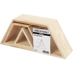 Bokkasser, 8+10+12 cm, 9+18+29 cm, 1 sett