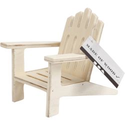 Hagestol, H: 9 cm, D: 9 cm, B: 7,5 cm, 1 stk.