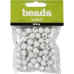 Treperler, dia. 12 mm, hullstr. 3 mm, hvit, 22 g/ 1 pk.