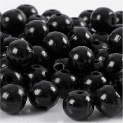 Treperler, dia. 10 mm, hullstr. 3 mm, svart, 20 g/ 1 pk.