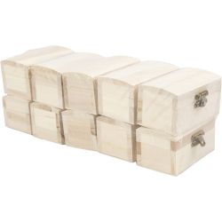 Skattekiste/smykkeskrin, D: 4,9 cm, L: 9 cm, B: 5,2 cm, 10 stk./ 1 pk.