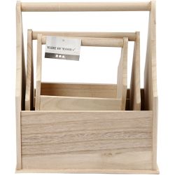 Flaskeholder, str. 24x17,5x28 cm, 3 stk./ 1 sett
