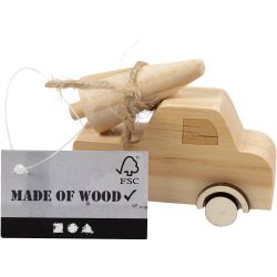 Lorry with Christmas tree, H: 6 cm, L: 7 cm, W: 3,5 cm, 1 pc