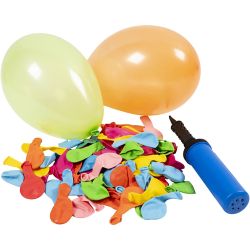 Ballongsett med pumpe, 1 pk.