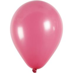 Ballonger, runde, 23 cm, mørk pink, 10stk./ 1 pk.