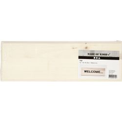 Treskilt, 10x30 cm, 1 cm, 1 stk.