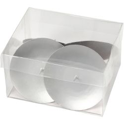 Lysholder, H: 6 cm, dia. 7 cm, 4 stk./ 1 pk.