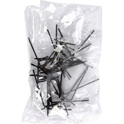 Kippenvoeten, H: 5 cm, B: 2 cm, zwart, 10 paar/ 1 doos