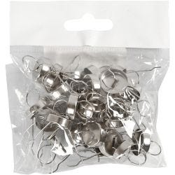 Oppheng, dia. 13 mm, hullstr. 5 mm, sølv, 25 stk./ 1 pk.
