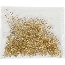 Ringen, dikte 0,7 mm, verguld, 500 stuk/ 1 doos