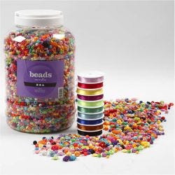 Perler og Smykkeelastikk
