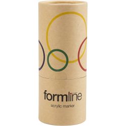 formline akryltusj, strek 2.5 mm, ass. farger, 10 stk./ 1 pk.