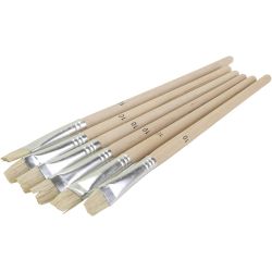 Flate skolebørstepensler