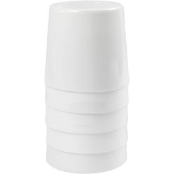 Vannbeger/ kopp, H: 9,5 cm, dia. 8,5 cm, 300 ml, hvit, 5 stk./ 1 pk.