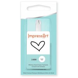 Pregestempel, Hjerte, 65 mm, 3 mm, 1 stk.