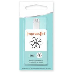 Pregestempel, Blomst, L: 65 mm, str. 6 mm, 1 stk.