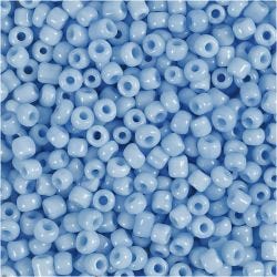 Rocaillesperler, dia. 3 mm, str. 8/0, hullstr. 0,6-1,0 mm, turkis, 25 g/ 1 pk.