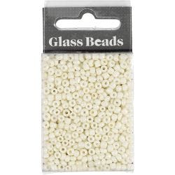 Rocaillesperler, dia. 3 mm, str. 8/0, hullstr. 0,6-1,0 mm, perlemor, 25 g/ 1 pk.