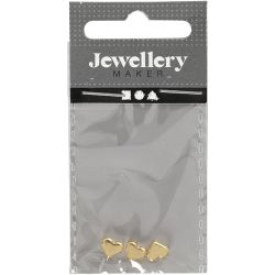 Leddperle, str. 5,5x7 mm, hullstr. 1 mm, forgylt, 3 stk./ 1 pk.