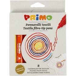 PRIMO Tesktiltusjer, ass. farger, 8 stk./ 1 pk.